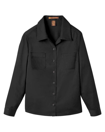 Harriton Women's Advantage IL Workshirt M585LW #color_Black