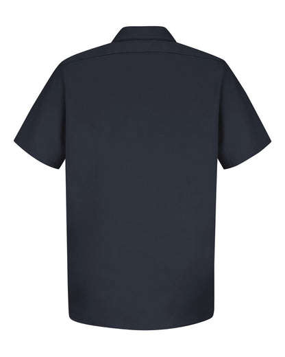Red Kap Men's Cotton Short Sleeve Uniform Shirt SC40 #color_Dark Navy