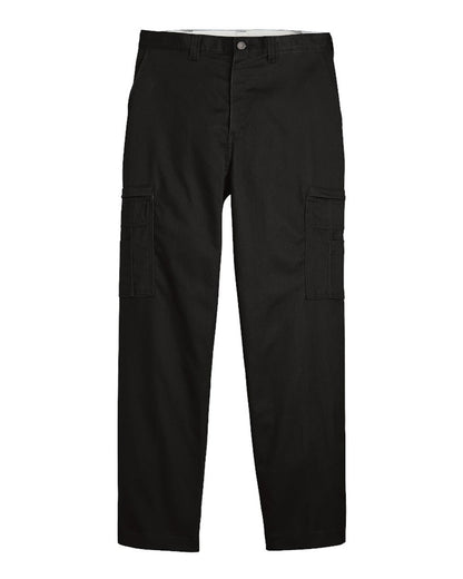 Dickies Men's Industrial Cotton Cargo Pants LP39 #color_Black - 30I