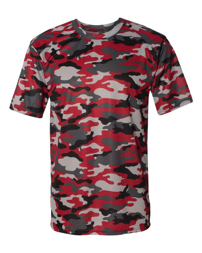 Badger Camo T-Shirt 4181 #color_Red