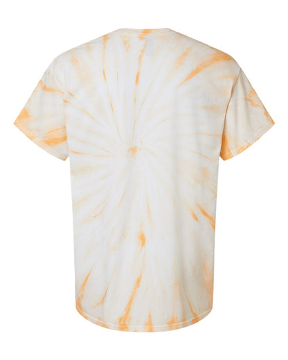 Dyenomite Cyclone Pinwheel Tie-Dyed T-Shirt 200CY #color_Tangerine