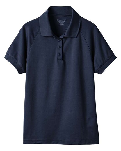 Harriton Women's Charge Snag and Soil Protect Polo M208W #color_Dark Navy