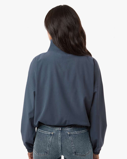 Boxercraft Women's Stretch Woven Quarter-Zip Pullover BW5204 #colormdl_Castlerock