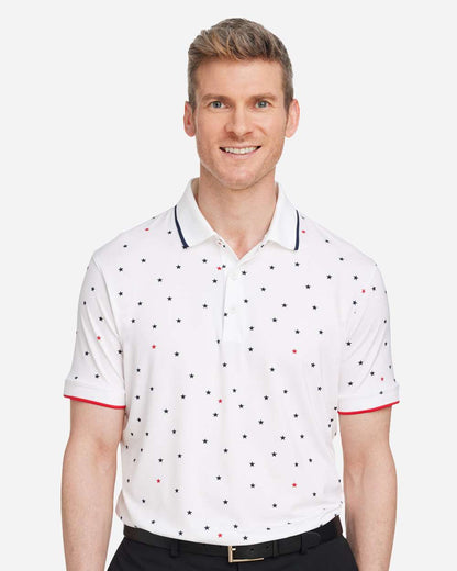 Puma Golf Men's Volition Skylight Patriotic Polo 537477 #colormdl_Bright White/ Navy Blazer