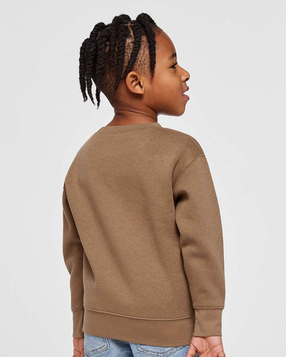Rabbit Skins Toddler Fleece Crewneck Sweatshirt 3317 #colormdl_Coyote Brown