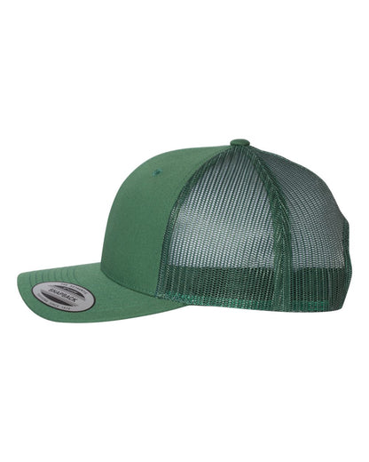 YP Classics Retro Trucker Cap 6606 #color_Evergreen