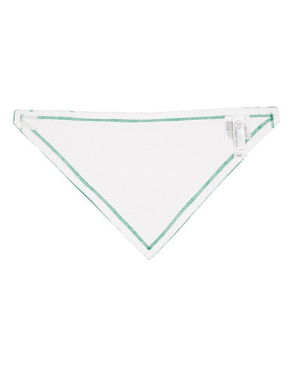 Rabbit Skins Infant Premium Jersey Bandana Bib 1012 #color_Kelly/ White