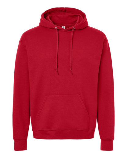 JERZEES Unisex Ultimate CVC Hooded Sweatshirt IC49MR #color_True Red