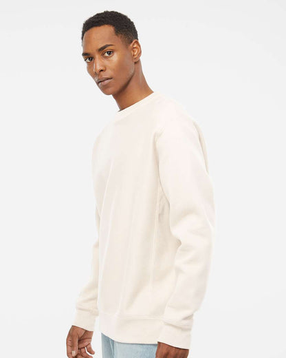 Independent Trading Co. Unisex Legend Premium Heavyweight Cross-Grain Crewneck Sweatshirt IND5000C #colormdl_Bone