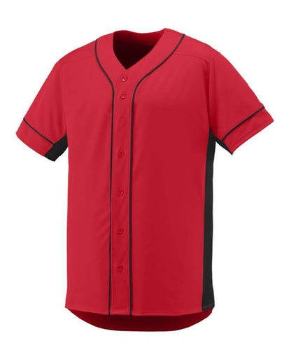 Augusta Sportswear Youth Slugger Jersey 1661 #color_Red/ Black