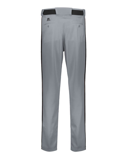 Russell Athletic Youth Piped Change-Up Baseball Pants R14DBB #color_Baseball Grey/ Black