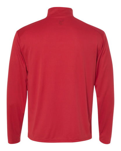 Badger B-Core Quarter-Zip Pullover 4102 #color_Red/ Graphite