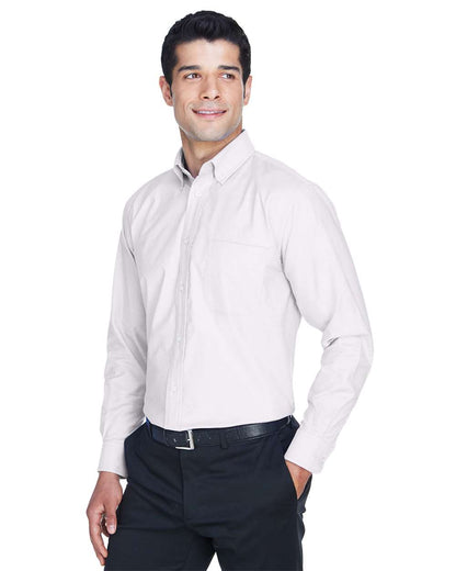Harriton Men's Oxford Shirt M600 #colormdl_White