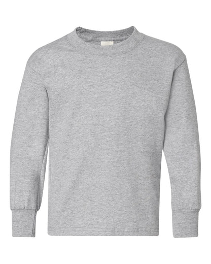 Hanes Youth Authentic Long Sleeve T-Shirt 5546 #color_Light Steel