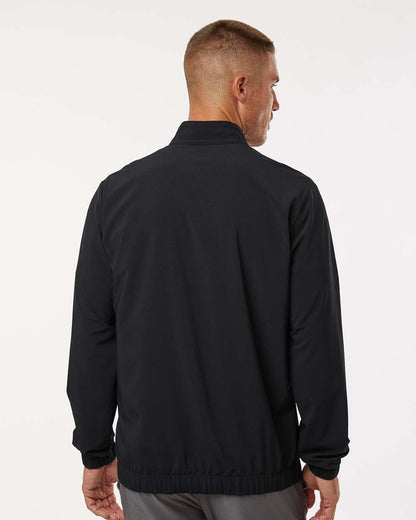 Adidas Men's Stretch Woven Half-Zip Pullover A705 #colormdl_Black