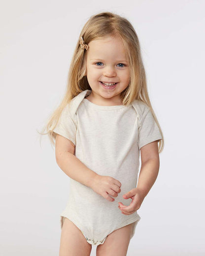 Rabbit Skins Infant Fine Jersey Bodysuit 4424 #colormdl_Natural Heather
