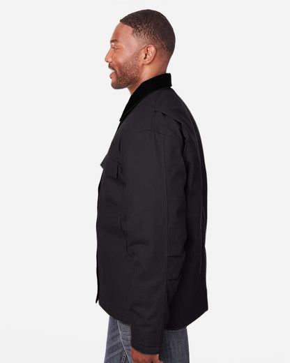 Berne Apparel Men's Tall Heritage Cotton Duck Chore Jacket CH416T #colormdl_Black