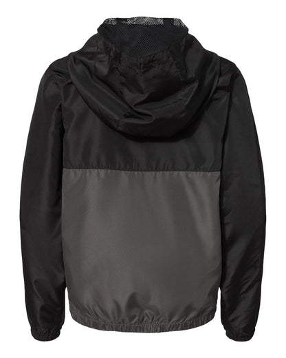 Independent Trading Co. Youth Lightweight Windbreaker Full-Zip Jacket EXP24YWZ #color_Black/ Graphite