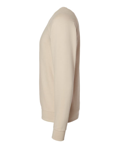 Independent Trading Co. Unisex Icon Lightweight Loopback Terry Crewneck Sweatshirt SS1000C #color_Sand