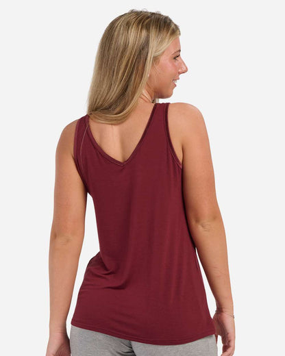 Boxercraft Women's Bamboo V-Neck Tank Top BW2504 #colormdl_Mantra Red