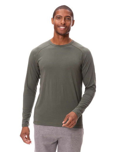Threadfast Apparel Unisex Impact Long-Sleeve T-Shirt 382LS #colormdl_Army