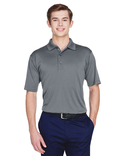 UltraClub Men's Cool & Dry 8-Star Elite Performance Interlock Polo 8610 #colormdl_Charcoal