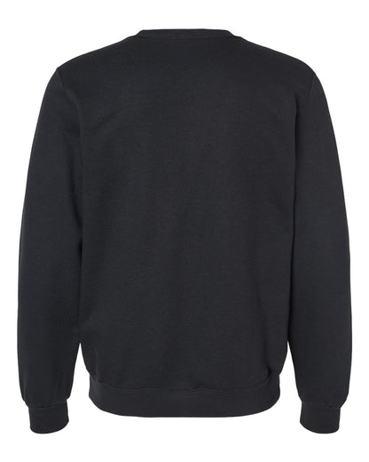 JERZEES Unisex Eco™ Premium Blend Ring-Spun Crewneck Sweatshirt 701MR #color_Black Ink