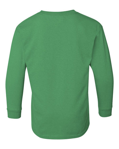 Gildan Heavy Cotton™ Youth Long Sleeve T-Shirt 5400B #color_Irish Green