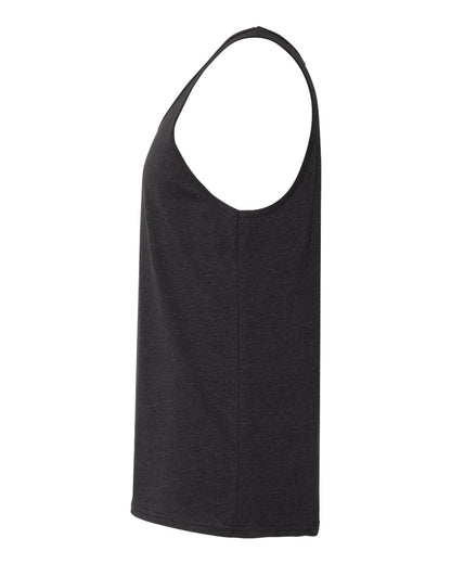 BELLA + CANVAS Heather CVC Tank 3480CVC #color_Black Heather