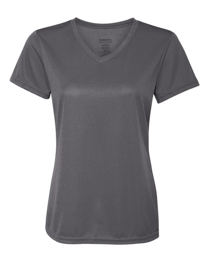 Augusta Sportswear Women's Nexgen Wicking V-Neck T-Shirt 1790 #color_Graphite