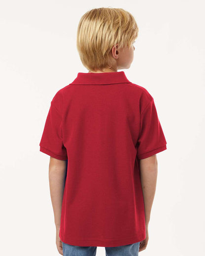 AllPro Youth Pique Polo 62800Y #colormdl_Red