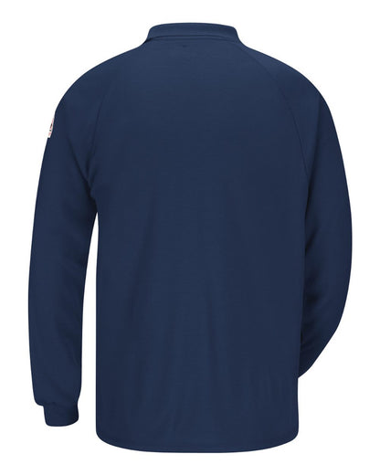 Bulwark Classic Long Sleeve Polo - CoolTouch®2 SMP2 #color_Navy