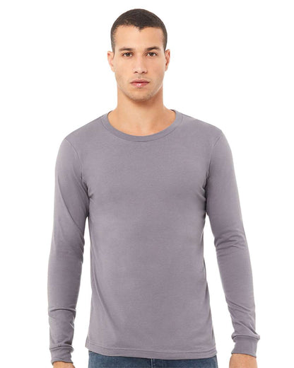BELLA + CANVAS Unisex Jersey Long Sleeve Tee 3501 #colormdl_Storm