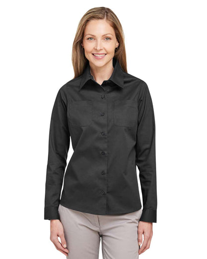 Harriton Women's Advantage IL Workshirt M585LW #colormdl_Dark Charcoal
