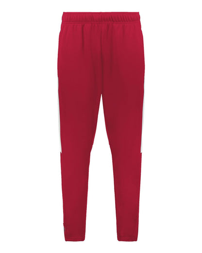 Holloway Unisex Crosstown Pants 223531 #color_Scarlet/ White