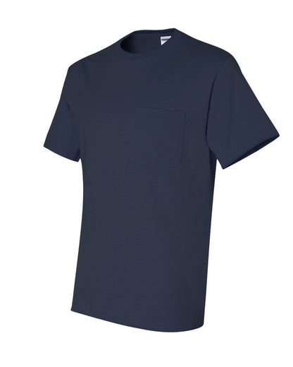 JERZEES Unisex Dri-Power® 50/50 Pocket T-Shirt 29MPR #color_J. Navy