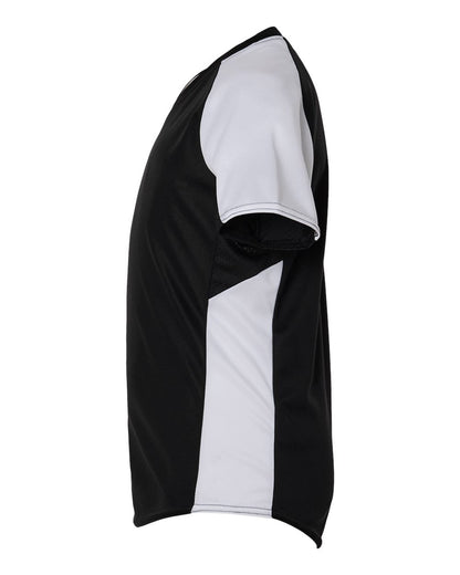 Augusta Sportswear Girls' Cutter Jersey 1523 #color_Black/ White