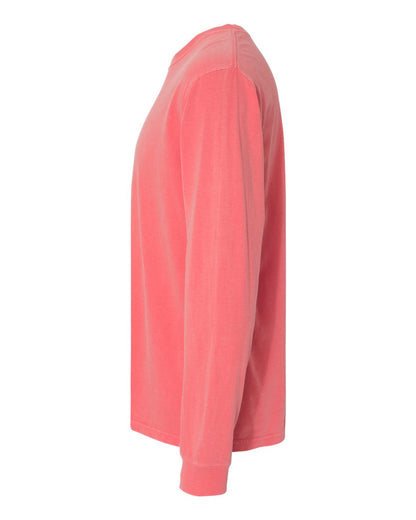 Comfort Colors Unisex Garment-Dyed Heavyweight Long Sleeve T-Shirt 6014 #color_Watermelon
