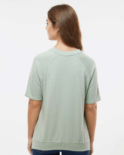 MV Sport Women's French Terry Short Sleeve Crewneck Sweatshirt W23711 #colormdl_Greenstone