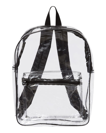 Liberty Bags Clear PVC Backpack 7010 #color_Black