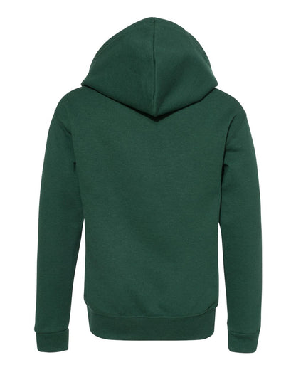 JERZEES Youth NuBlend® Full-Zip Hooded Sweatshirt 993BR #color_Forest Green
