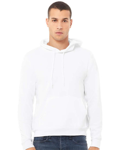 BELLA + CANVAS Sponge Fleece Hoodie 3719 #colormdl_White