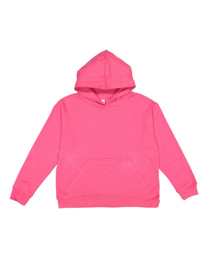 LAT Youth Fleece Hoodie Sweatshirt 2296 #color_Vintage Hot Pink