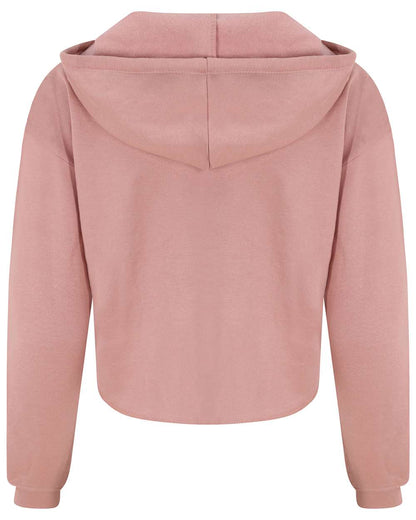 AWDis Women's Girlie Cropped Hooded Fleece with Pocket JHA016 #color_Dusty Pink