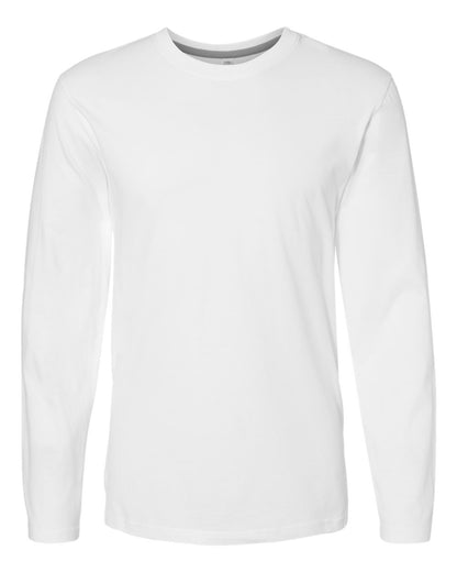 LAT Men's Fine Jersey Long Sleeve Tee 6918 #color_White