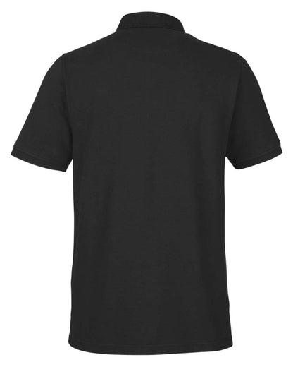 Harriton Men's Valiant Cotton Snag Protect Pocket Polo M205P #color_Black