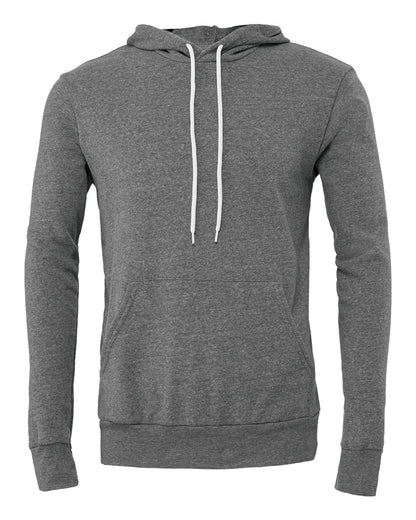 BELLA + CANVAS Unisex Sponge Fleece Hoodie Sweatshirt 3719 #color_Deep Heather