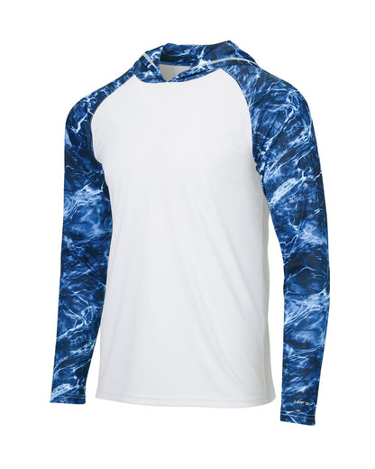Paragon Men's Biloxi Performance Colorblocked Hooded Sweatshirt 241 #color_Marlin