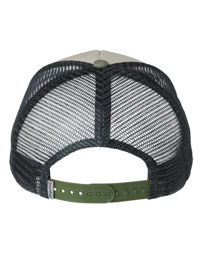 Imperial North Country Trucker Cap 1287 #color_Stone/ Moss/ Charcoal
