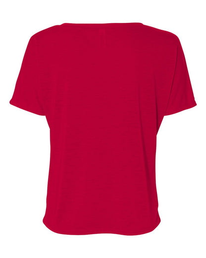 BELLA + CANVAS Women’s Slouchy V-Neck Tee 8815 #color_Red